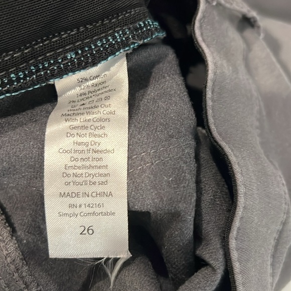 LULAROE Stretchy SKINNY Grey JEANS. Size 26 - Picture 10 of 10